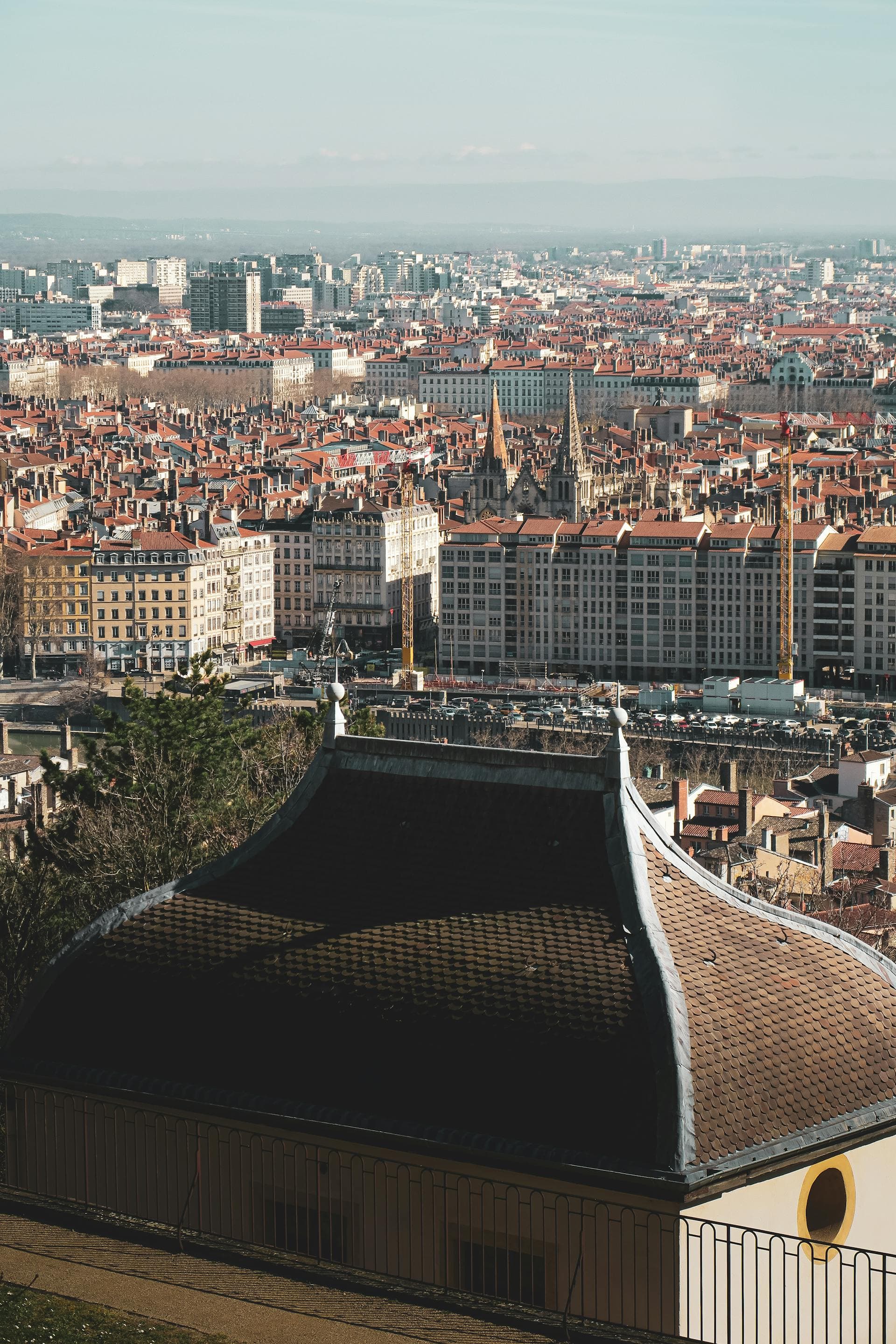 Vue panoramique des toits de Lyon